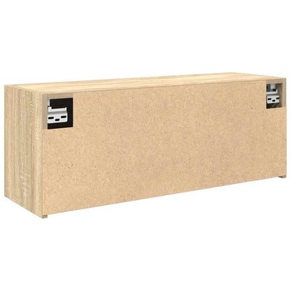 Badkamerwandkast 80x25x30 cm bewerkt hout sonoma eikenkleurig