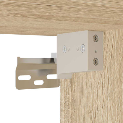 Badkamerwandkast 80x25x30 cm bewerkt hout sonoma eikenkleurig