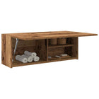 Badkamerwandkast 80x25x30 cm bewerkt hout oud houtkleurig