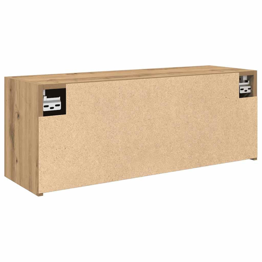 Badkamerwandkast Bewerkt Hout Artisanaal Eikenkleur 80 x 25 x 30 cm artisanaal eikenkleurig