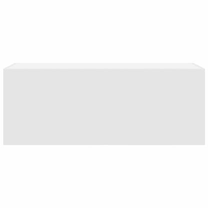 Badkamerwandkast 80x25x40 cm bewerkt hout wit