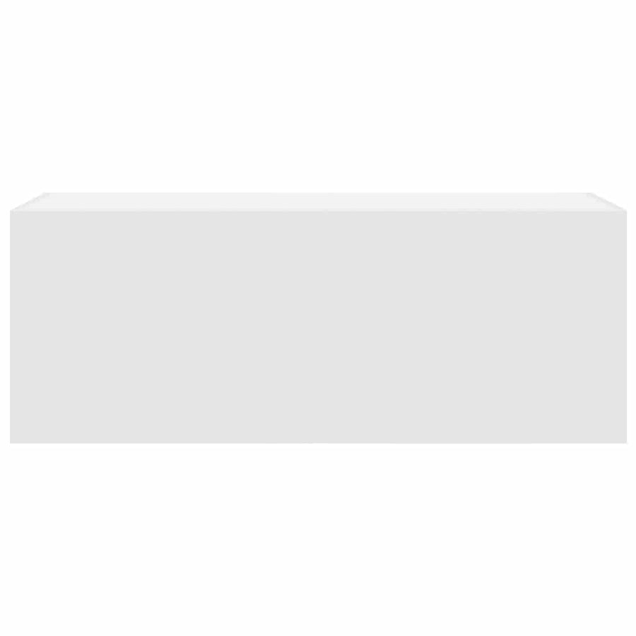 Badkamerwandkast 80x25x40 cm bewerkt hout wit