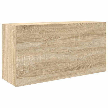 Badkamerwandkast Bewerkt Hout Kleurig 80 x 25 x 40 cm Sonoma eiken