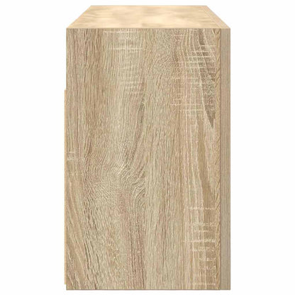 Badkamerwandkast Bewerkt Hout Kleurig 80 x 25 x 40 cm Sonoma eiken