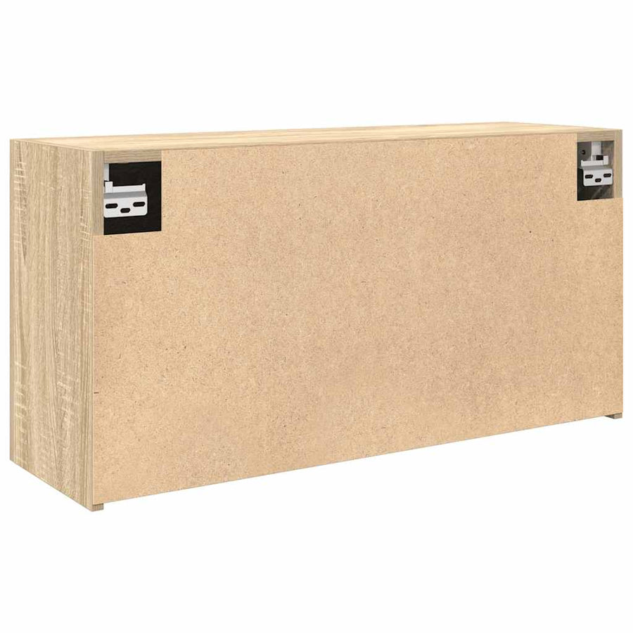 Badkamerwandkast Bewerkt Hout Kleurig 80 x 25 x 40 cm Sonoma eiken