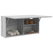 Badkamerwandkast 80x25x40 cm grijs sonoma eiken