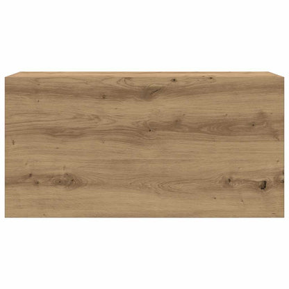 Badkamerwandkast Bewerkt Hout Artisanaal Eikenkleur 80 x 25 x 40 cm artisanaal eikenkleurig
