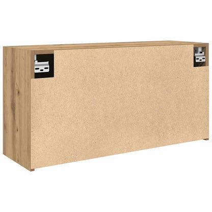 Badkamerwandkast Bewerkt Hout Artisanaal Eikenkleur 80 x 25 x 40 cm artisanaal eikenkleurig