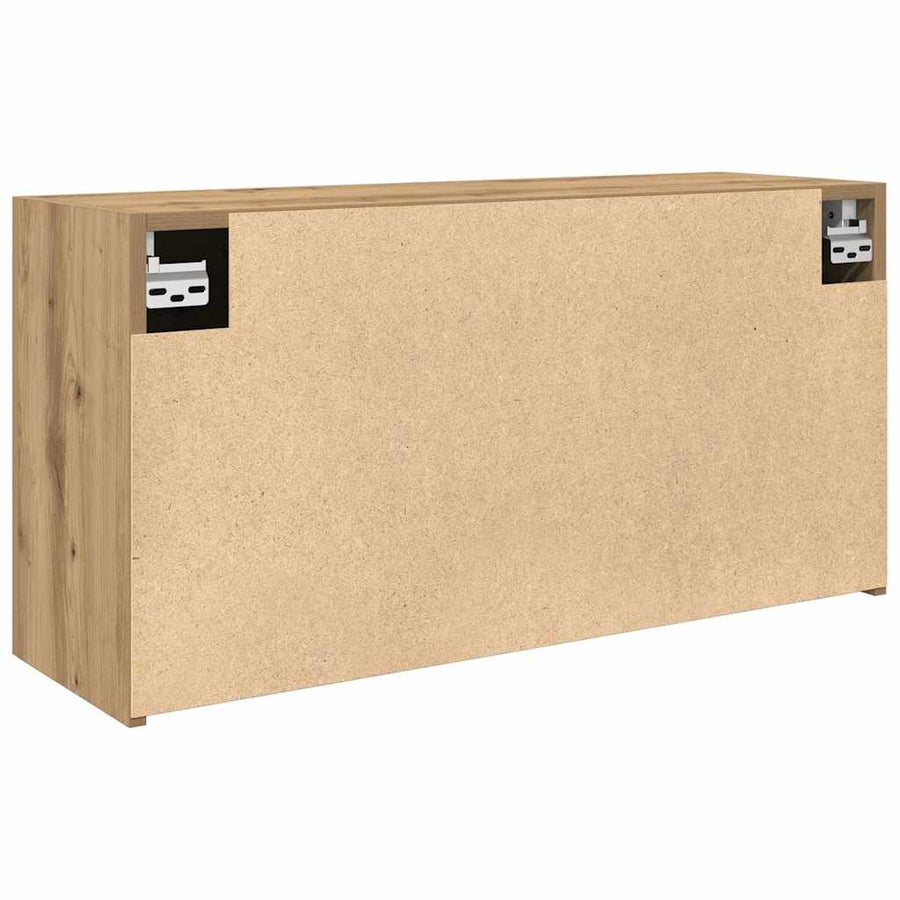 Badkamerwandkast Bewerkt Hout Artisanaal Eikenkleur 80 x 25 x 40 cm artisanaal eikenkleurig