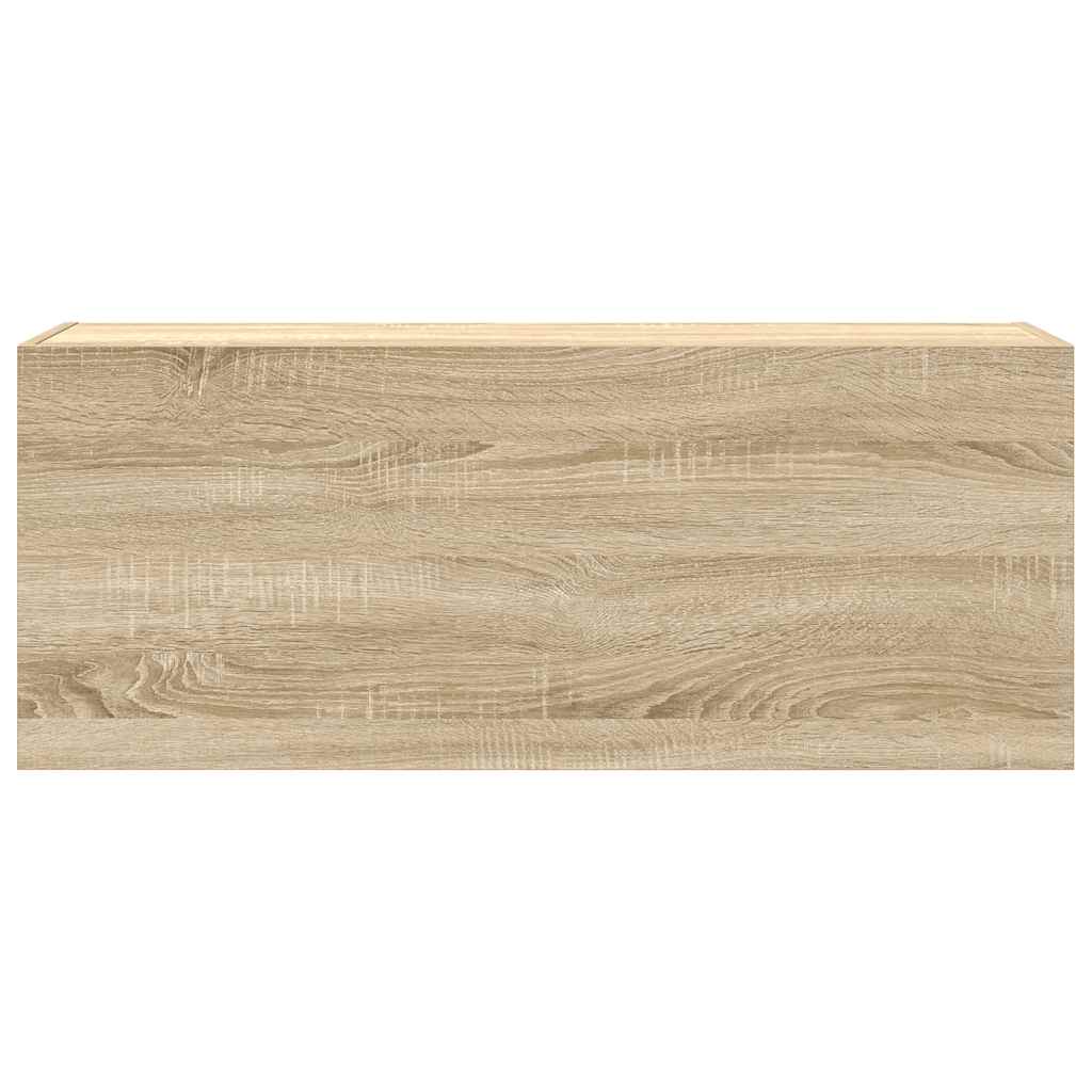 Badkamerwandkast 100x25x40 cm bewerkt hout sonoma eikenkleurig