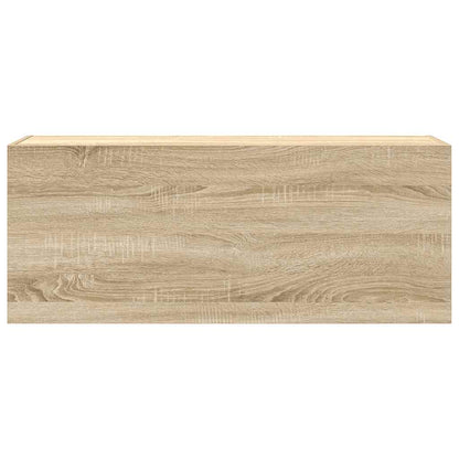 Badkamerwandkast 100x25x40 cm bewerkt hout sonoma eikenkleurig