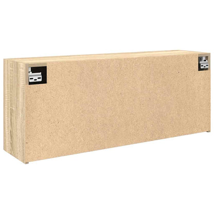 Badkamerwandkast 100x25x40 cm bewerkt hout sonoma eikenkleurig