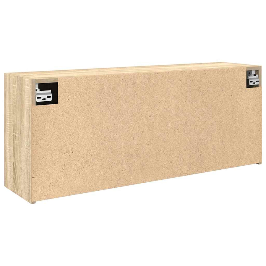 Badkamerwandkast 100x25x40 cm bewerkt hout sonoma eikenkleurig