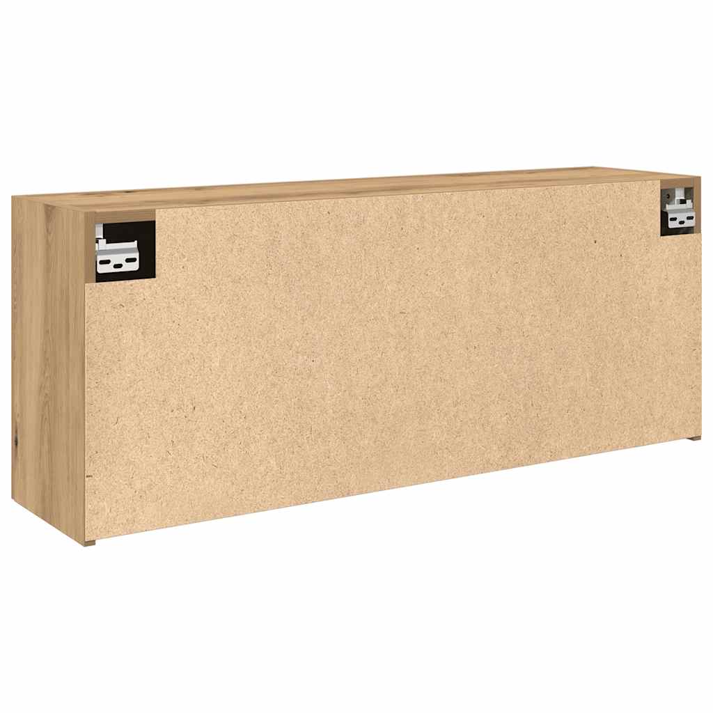 Badkamerwandkast 100X25X40Cm Bewerkt Hout Artisanaal Eikenkleur 100 x 25 x 40 cm artisanaal eikenkleurig