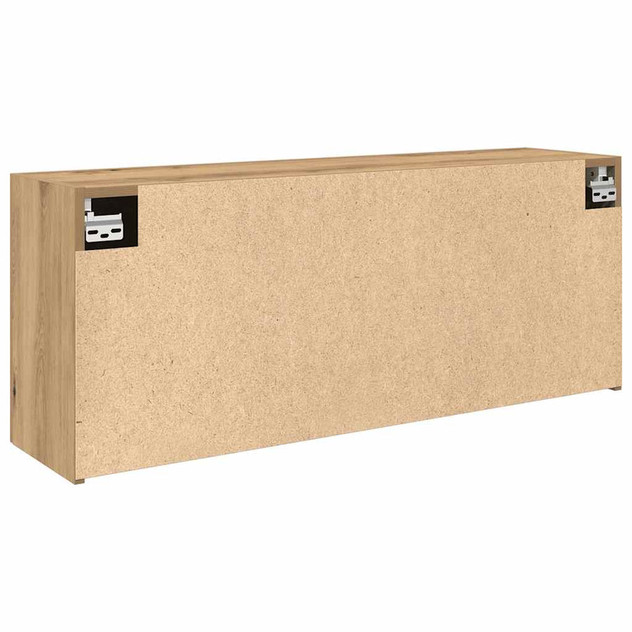 Badkamerwandkast 100X25X40Cm Bewerkt Hout Artisanaal Eikenkleur 100 x 25 x 40 cm artisanaal eikenkleurig