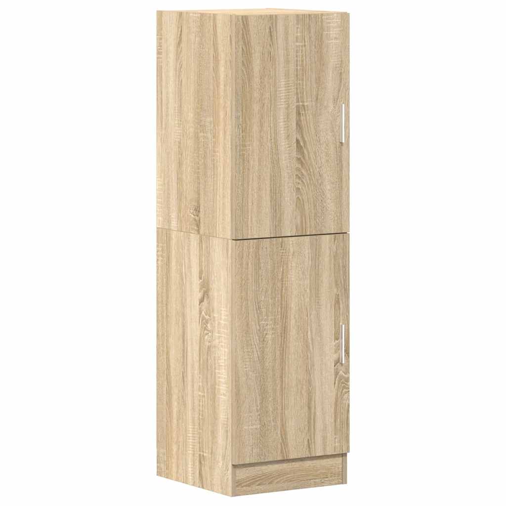 Keukenkast 38x41,5x131,5 cm bewerkt hout sonoma eikenkleurig