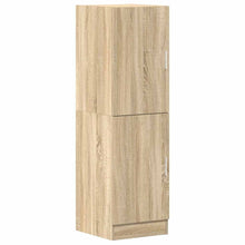 Keukenkast 38x41,5x131,5 cm bewerkt hout sonoma eikenkleurig