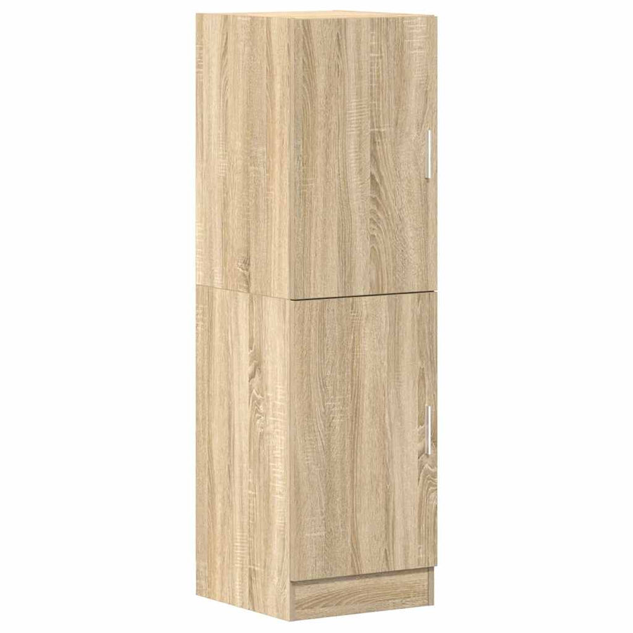 Keukenkast 38x41,5x131,5 cm bewerkt hout sonoma eikenkleurig