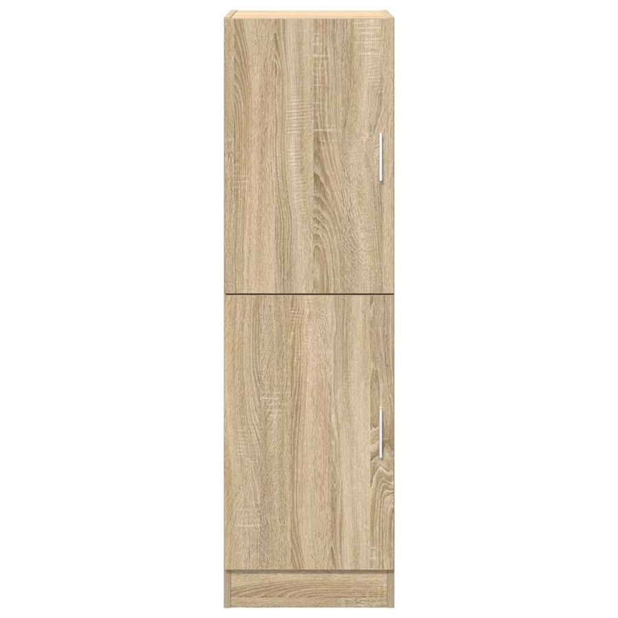 Keukenkast 38x41,5x131,5 cm bewerkt hout sonoma eikenkleurig