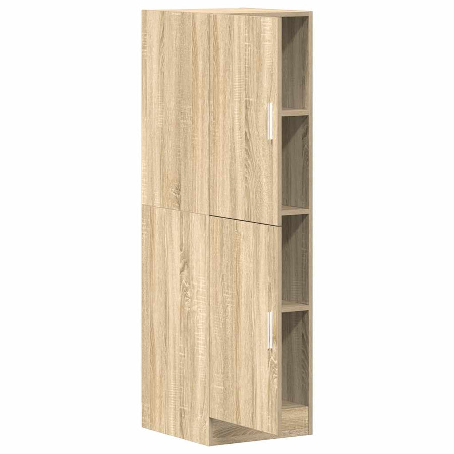 Keukenkast 38x41,5x131,5 cm bewerkt hout sonoma eikenkleurig