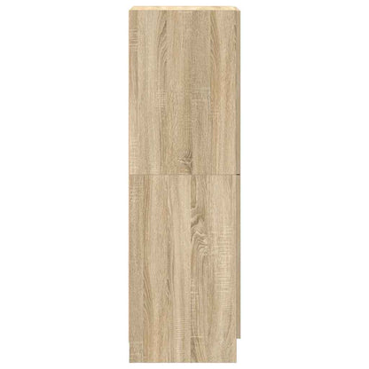 Keukenkast 38x41,5x131,5 cm bewerkt hout sonoma eikenkleurig