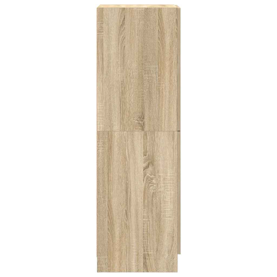 Keukenkast 38x41,5x131,5 cm bewerkt hout sonoma eikenkleurig