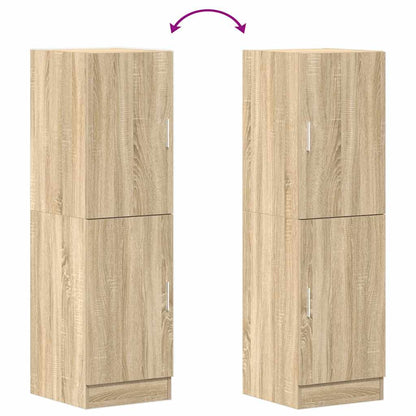 Keukenkast 38x41,5x131,5 cm bewerkt hout sonoma eikenkleurig