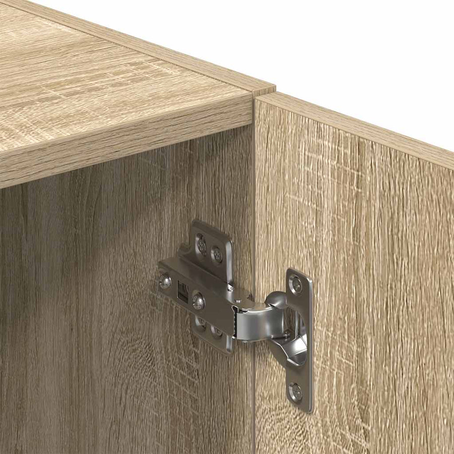Keukenkast 38x41,5x131,5 cm bewerkt hout sonoma eikenkleurig