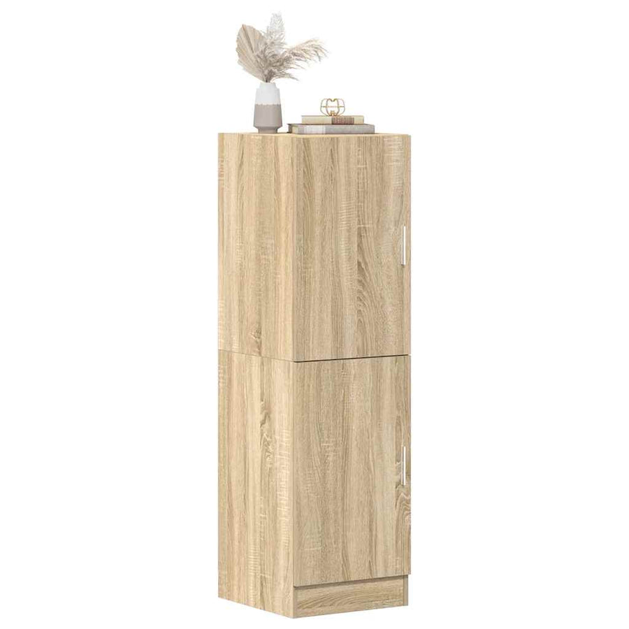 Keukenkast 38x41,5x131,5 cm bewerkt hout sonoma eikenkleurig