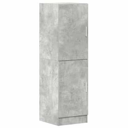 Keukenkast 38x41,5x131,5 cm bewerkt hout betongrijs