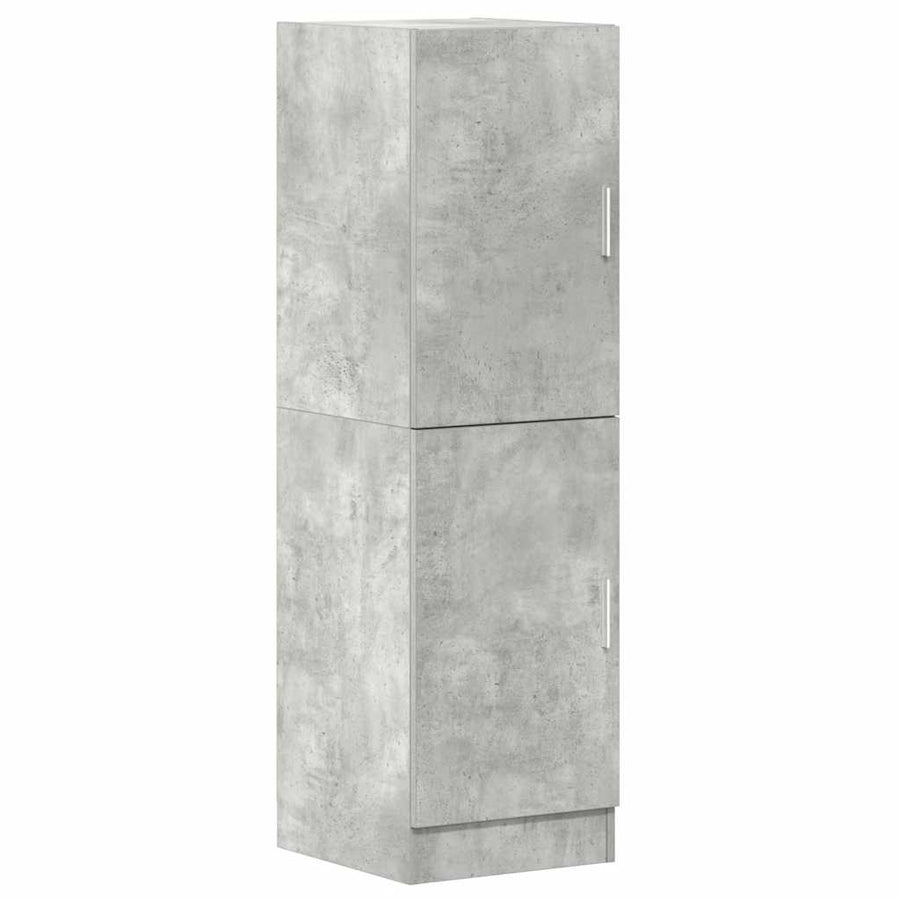 Keukenkast 38x41,5x131,5 cm bewerkt hout betongrijs