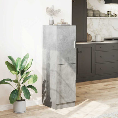 Keukenkast 38x41,5x131,5 cm bewerkt hout betongrijs