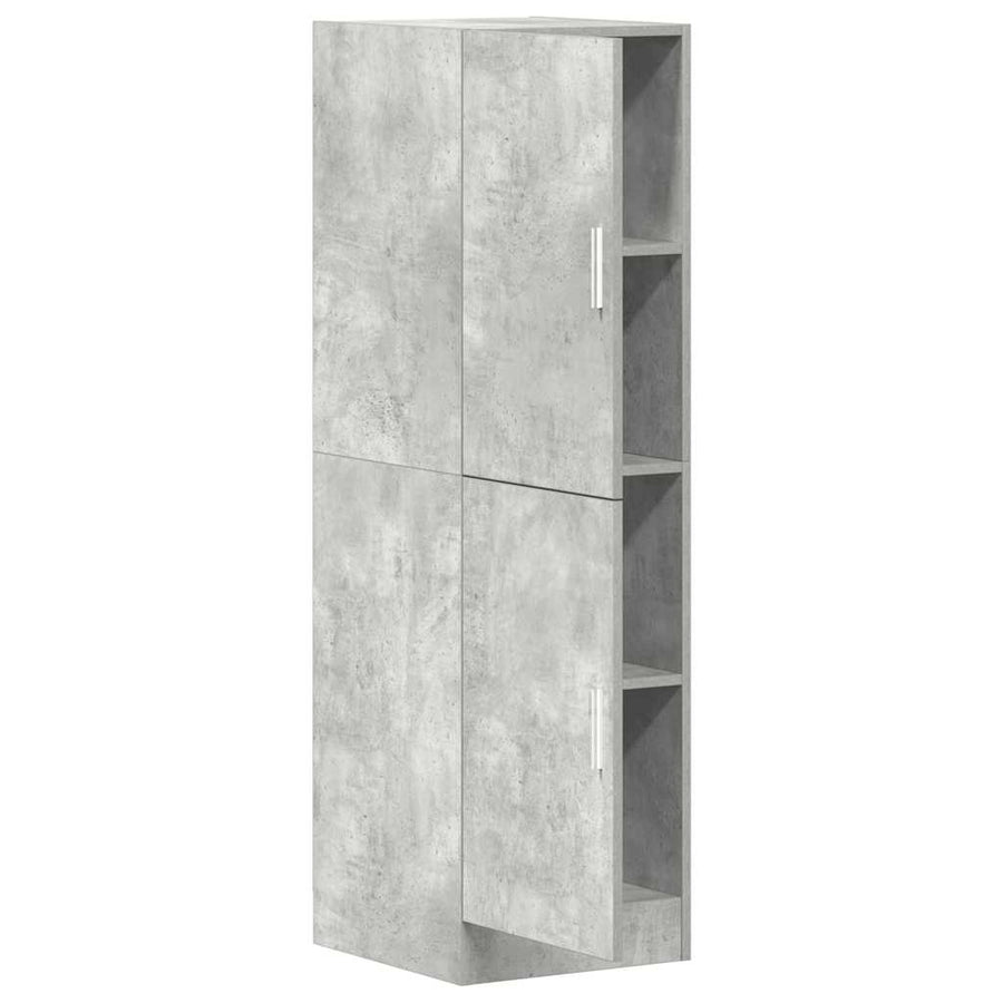 Keukenkast 38x41,5x131,5 cm bewerkt hout betongrijs
