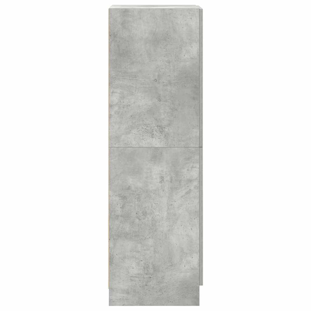 Keukenkast 38x41,5x131,5 cm bewerkt hout betongrijs