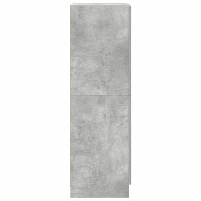 Keukenkast 38x41,5x131,5 cm bewerkt hout betongrijs