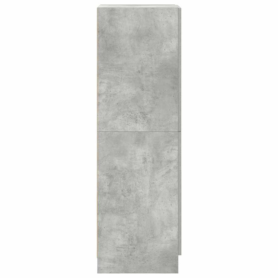 Keukenkast 38x41,5x131,5 cm bewerkt hout betongrijs