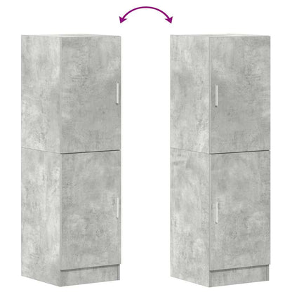 Keukenkast 38x41,5x131,5 cm bewerkt hout betongrijs