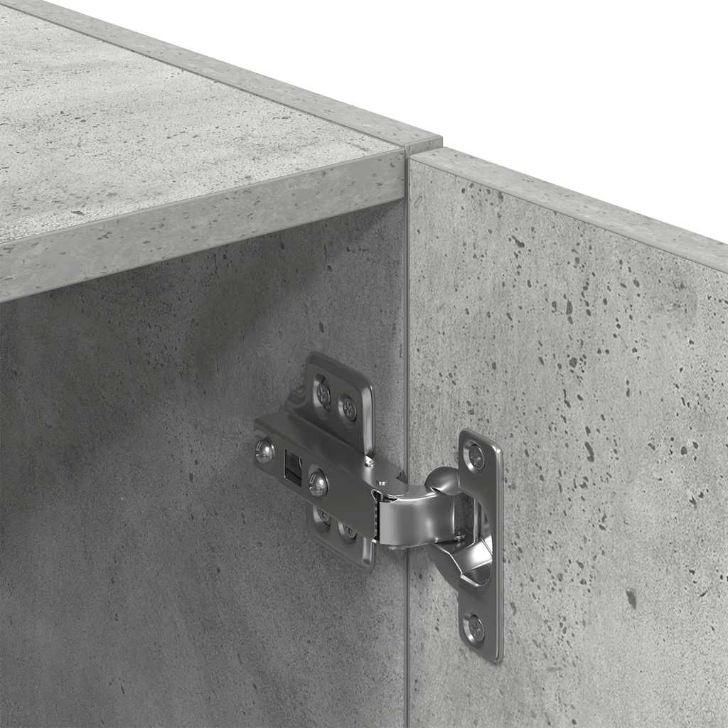 Keukenkast 38x41,5x131,5 cm bewerkt hout betongrijs