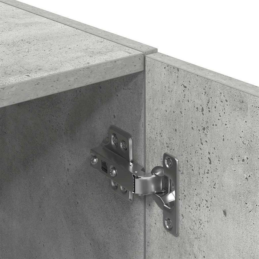 Keukenkast 38x41,5x131,5 cm bewerkt hout betongrijs