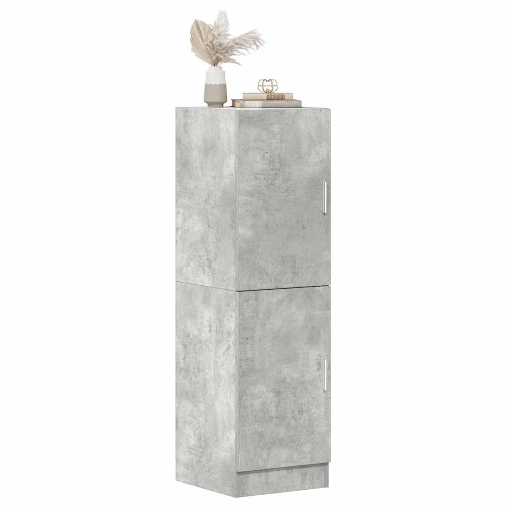 Keukenkast 38x41,5x131,5 cm bewerkt hout betongrijs