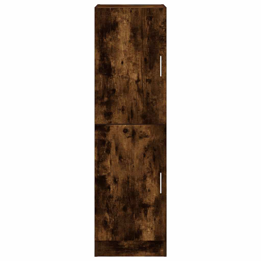 Keukenkast 38x41,5x131,5 cm bewerkt hout gerookt eikenkleurig