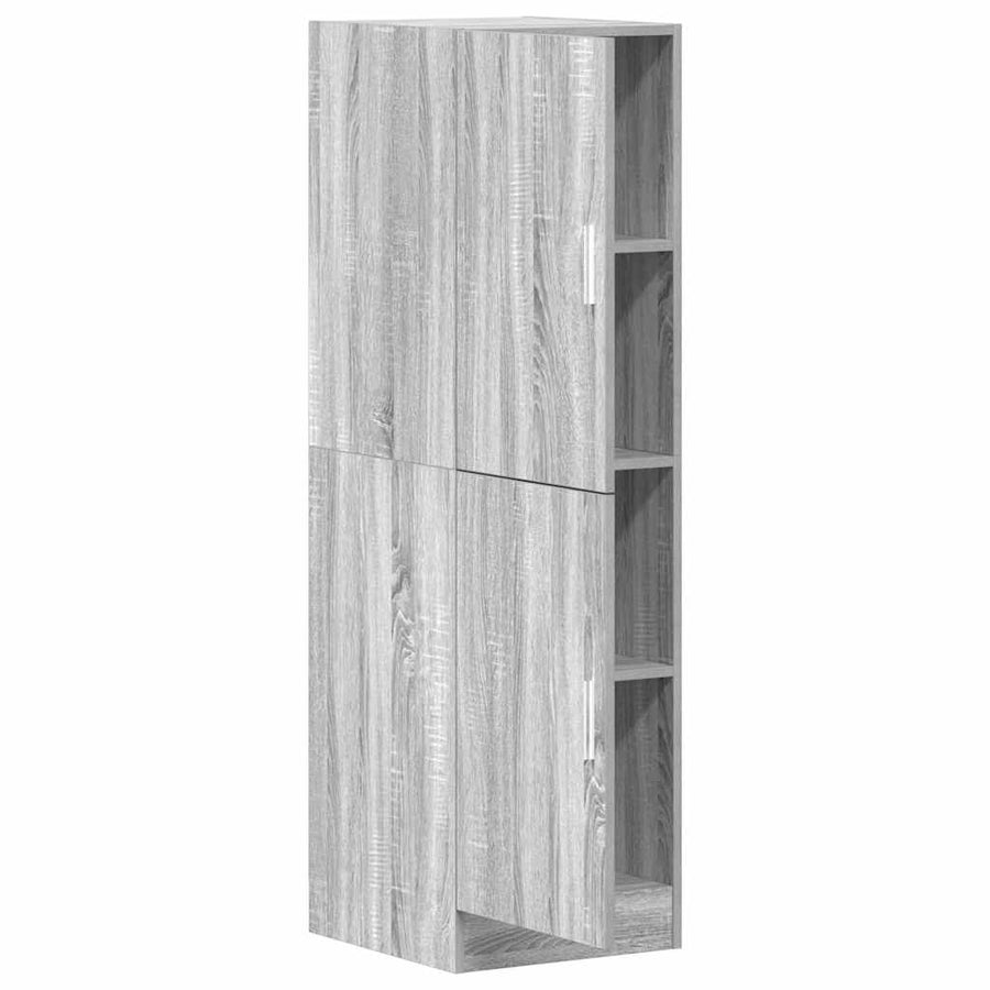 Keukenkast 38x41,5x131,5 cm bewerkt hout grijs sonoma eiken