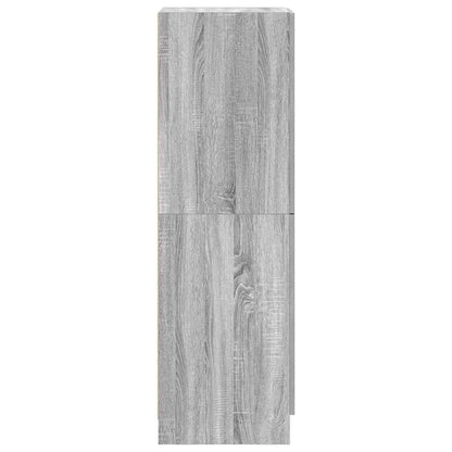 Keukenkast 38x41,5x131,5 cm bewerkt hout grijs sonoma eiken