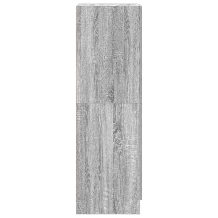 Keukenkast 38x41,5x131,5 cm bewerkt hout grijs sonoma eiken