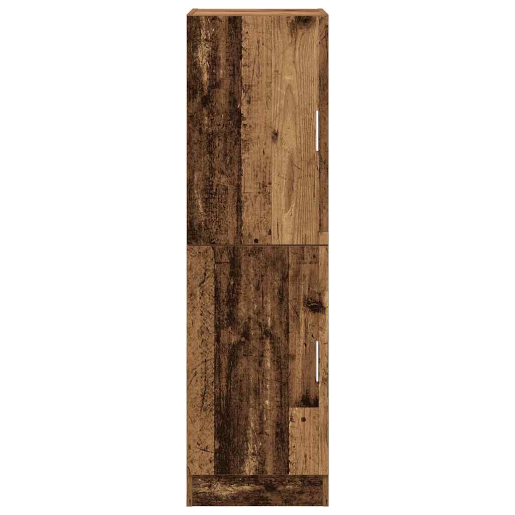 Keukenkast 38x41,5x131,5 cm bewerkt hout oud houtkleurig