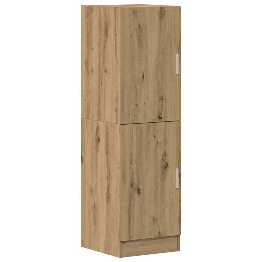 Keukenkast 38x41,5x131,5 cm bewerkt hout artisanaal eiken