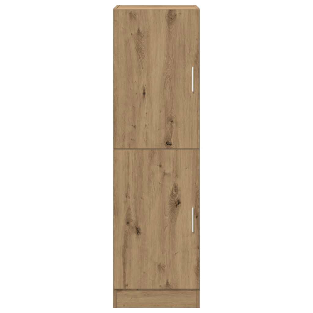 Keukenkast 38x41,5x131,5 cm bewerkt hout artisanaal eiken