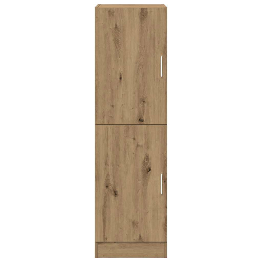 Keukenkast 38x41,5x131,5 cm bewerkt hout artisanaal eiken