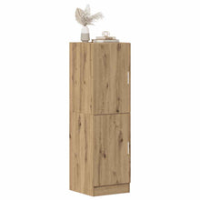 Keukenkast 38x41,5x131,5 cm bewerkt hout artisanaal eiken