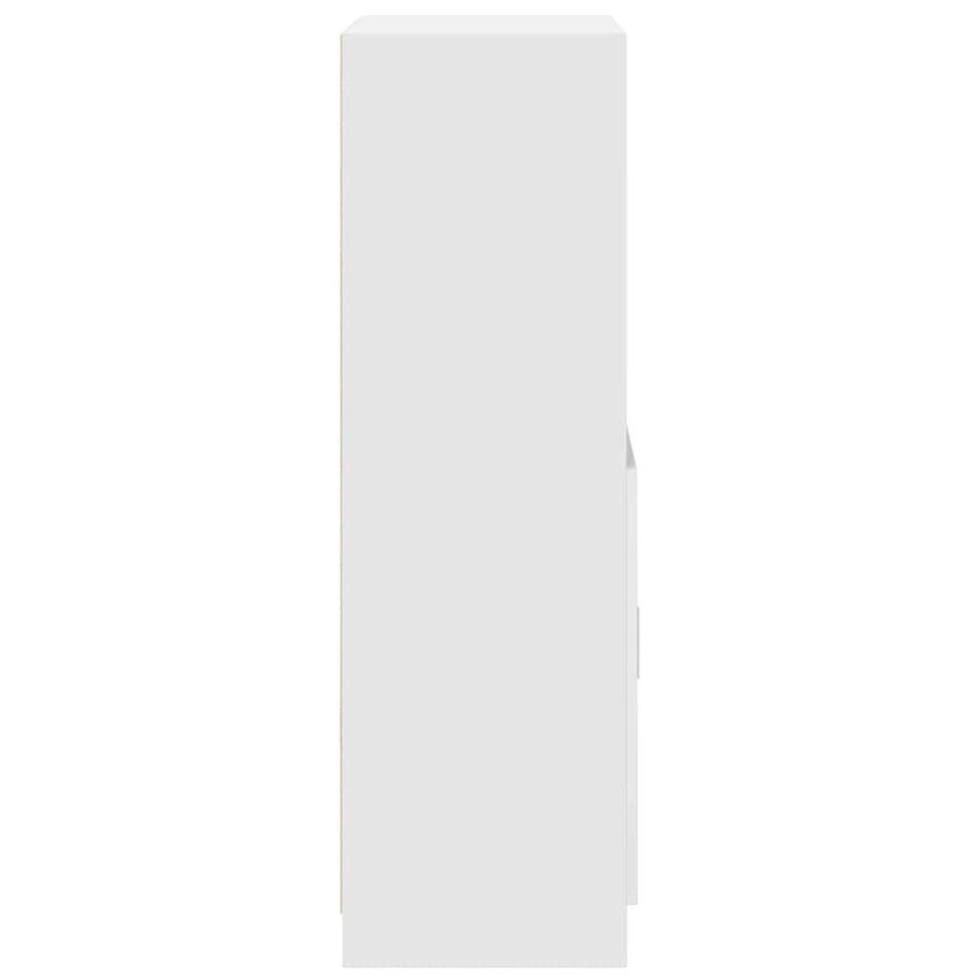Keukenkast 57x41,5x131,5 cm bewerkt hout wit